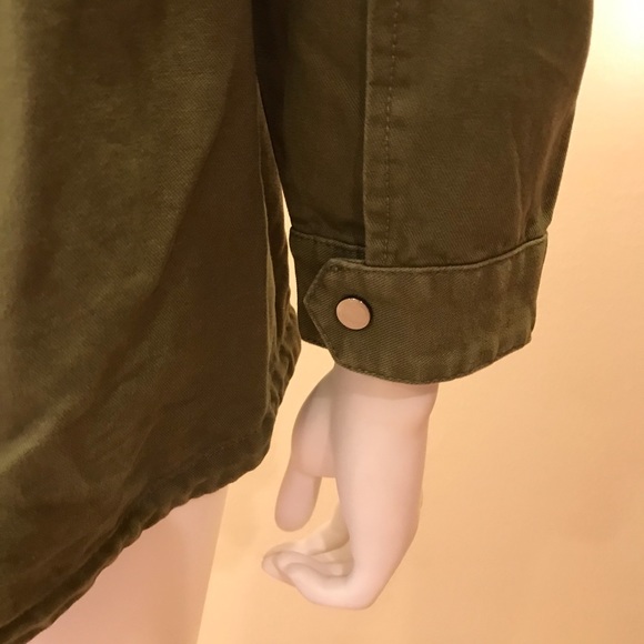 Lea & Viola Embellished Jacket Army Green Canvas - Picture 9 of 14